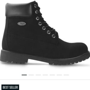 Lugz Black Rugged Work Boots